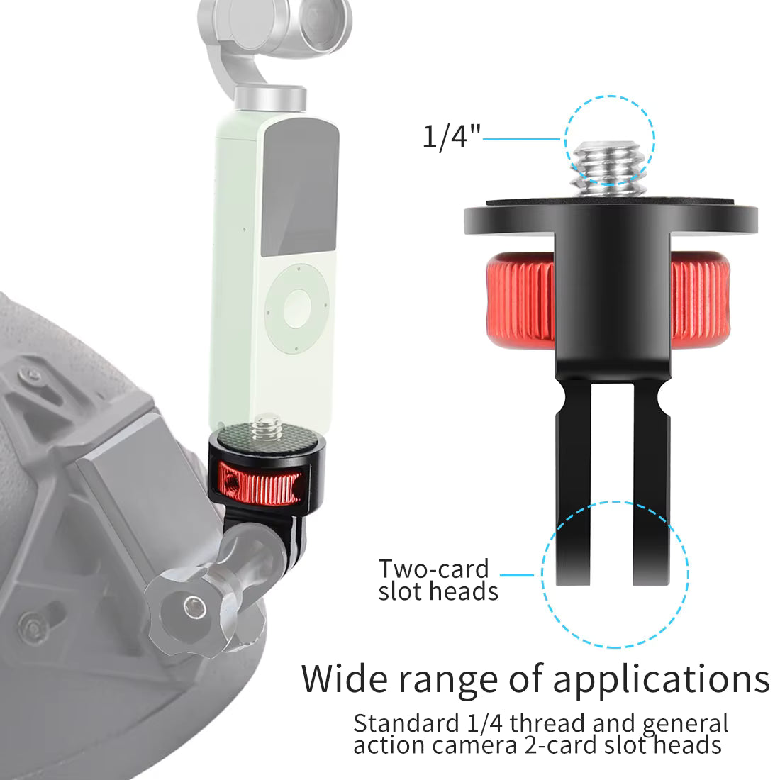Insta360 til GoPro-feste Adapter (360° justerbar)