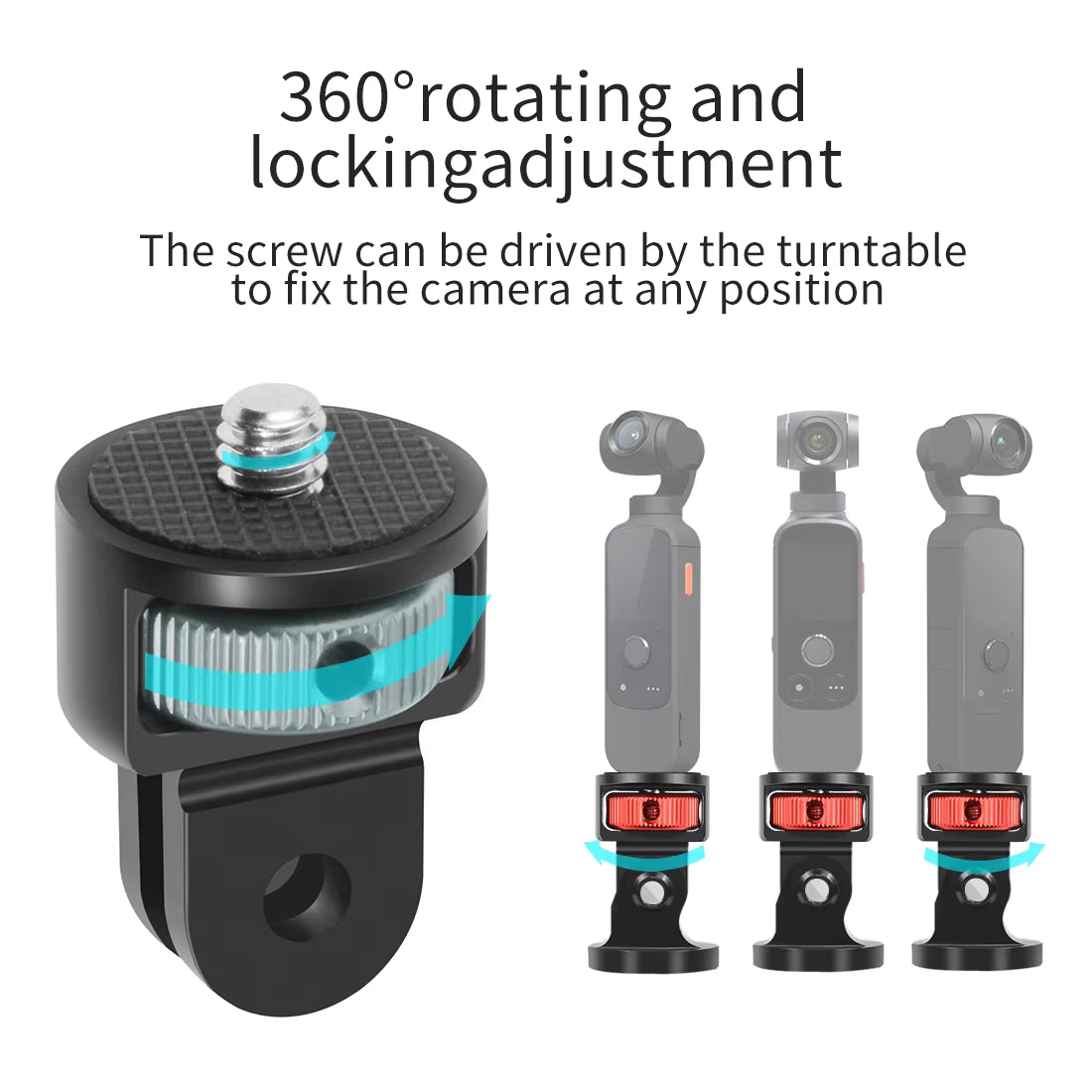 Insta360 til GoPro-feste Adapter (360° justerbar)