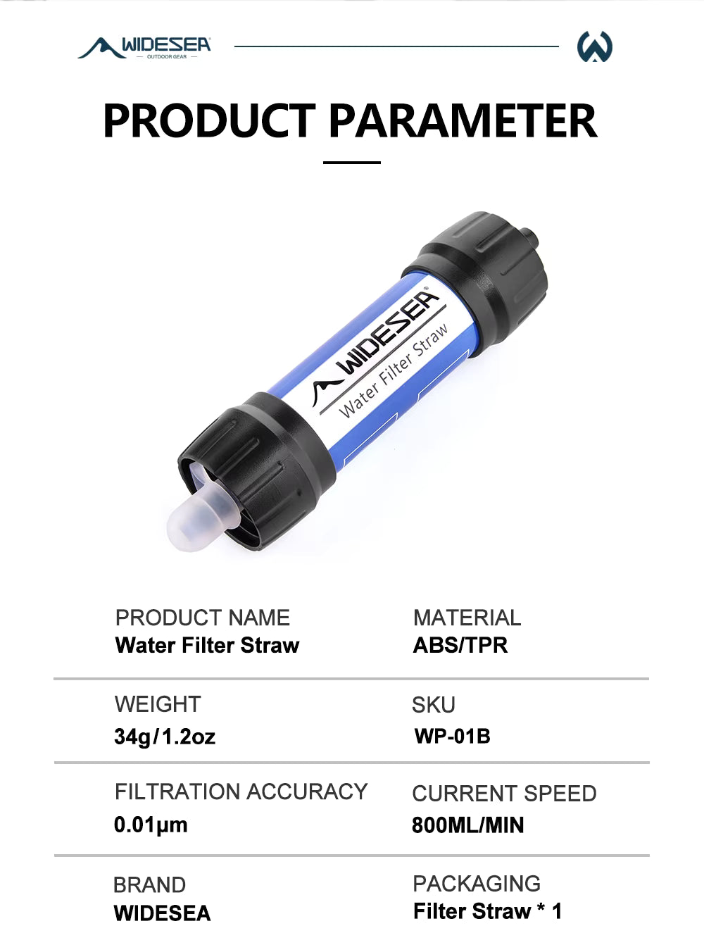 Water Filter Straw