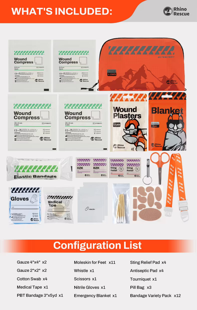 Rhino Rescue Ultralight First Aid Kit